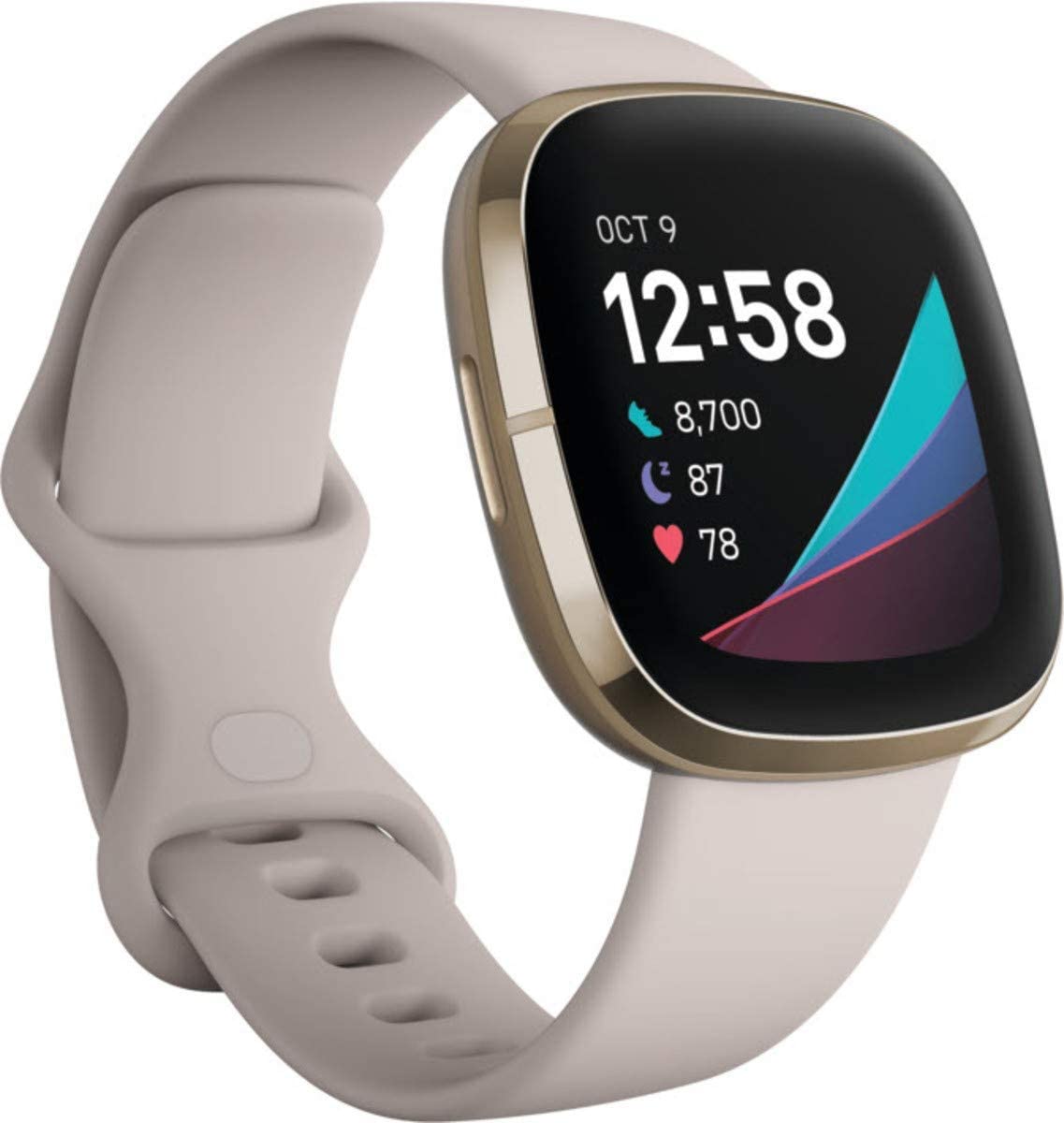 Fitbit Sense Fitness Wristband Heart Rate TrackerWearablesMeet Fitbit Sense the advanced smartwatch that helps you tune in to your body and guides you toward better health. Assess your heart for atrial fibrillation (Afib) with a compatible ECG app right o